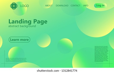 Website landing page. Geometric background. Minimal abstract cover design. Creative colorful wallpaper. Trendy gradient poster. Vector illustration.