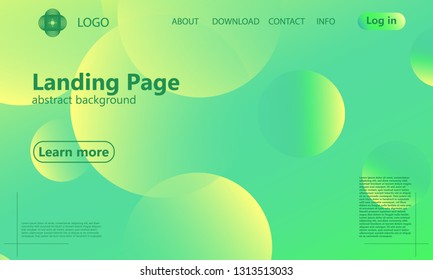 Website landing page. Geometric background. Minimal abstract cover design. Creative colorful wallpaper. Trendy gradient poster. Vector illustration.