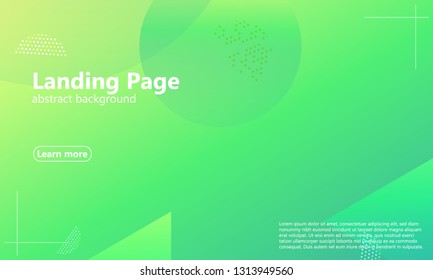 Website landing page. Geometric background. Minimal abstract cover design. Creative colorful wallpaper. Trendy gradient poster. Vector illustration.