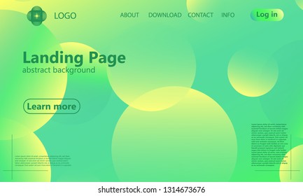 Website landing page. Geometric background. Minimal abstract cover design. Creative colorful wallpaper. Trendy gradient poster. Vector illustration.