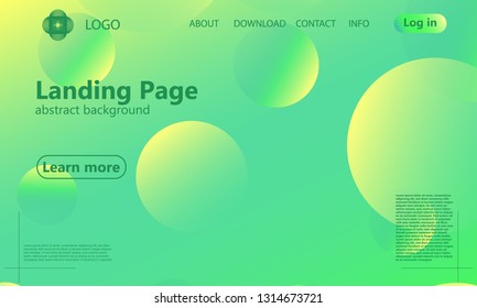Website landing page. Geometric background. Minimal abstract cover design. Creative colorful wallpaper. Trendy gradient poster. Vector illustration.