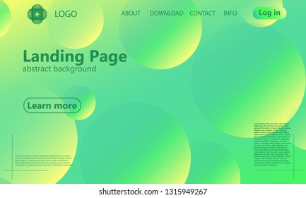 Website landing page. Geometric background. Minimal abstract cover design. Creative colorful wallpaper. Trendy gradient poster. Vector illustration.