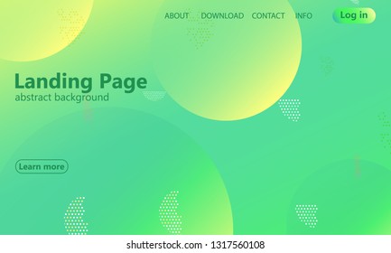 Website landing page. Geometric background. Minimal abstract cover design. Creative colorful wallpaper. Trendy gradient poster. Vector illustration.