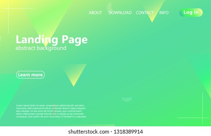 Website landing page. Geometric background. Minimal abstract cover design. Creative colorful wallpaper. Trendy gradient poster. Vector illustration.