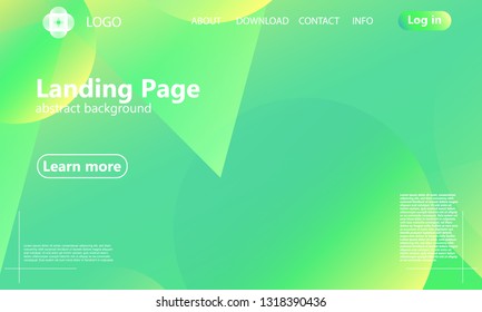 Website landing page. Geometric background. Minimal abstract cover design. Creative colorful wallpaper. Trendy gradient poster. Vector illustration.