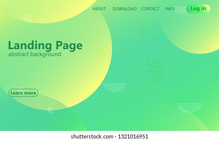 Website landing page. Geometric background. Minimal abstract cover design. Creative colorful wallpaper. Trendy gradient poster. Vector illustration.