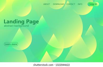 Website landing page. Geometric background. Minimal abstract cover design. Creative colorful wallpaper. Trendy gradient poster. Vector illustration.
