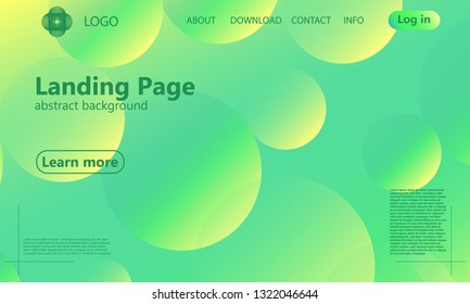 Website landing page. Geometric background. Minimal abstract cover design. Creative colorful wallpaper. Trendy gradient poster. Vector illustration.