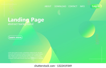 Website landing page. Geometric background. Minimal abstract cover design. Creative colorful wallpaper. Trendy gradient poster. Vector illustration.