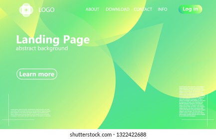 Website landing page. Geometric background. Minimal abstract cover design. Creative colorful wallpaper. Trendy gradient poster. Vector illustration.
