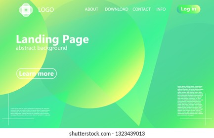 Website landing page. Geometric background. Minimal abstract cover design. Creative colorful wallpaper. Trendy gradient poster. Vector illustration.