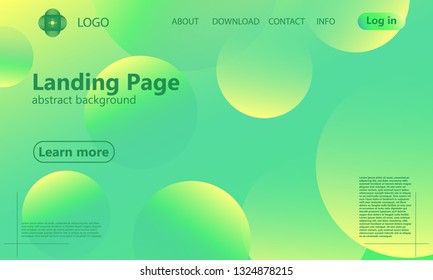 Website landing page. Geometric background. Minimal abstract cover design. Creative colorful wallpaper. Trendy gradient poster. Vector illustration.