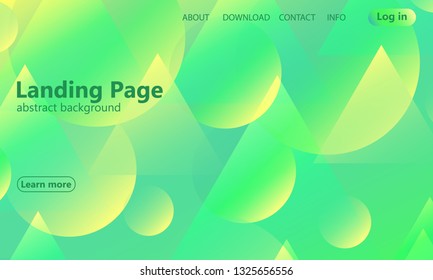 Website landing page. Geometric background. Minimal abstract cover design. Creative colorful wallpaper. Trendy gradient poster. Vector illustration.