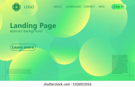Website landing page. Geometric background. Minimal abstract cover design. Creative colorful wallpaper. Trendy gradient poster. Vector illustration.