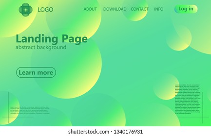 Website landing page. Geometric background. Minimal abstract cover design. Creative colorful wallpaper. Trendy gradient poster. Vector illustration.