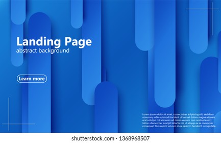 Website landing page. Geometric background. Minimal abstract cover design. Creative colorful wallpaper. Trendy gradient poster. Vector illustration.