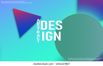 Website landing page. Geometric background. Minimal abstract cover design. Creative colorful wallpaper. Trendy gradient poster. Vector illustration.
