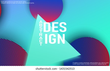 Website landing page. Geometric background. Minimal abstract cover design. Creative colorful wallpaper. Trendy gradient poster. Vector illustration.