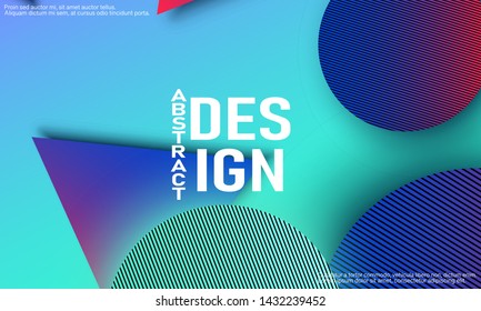 Website landing page. Geometric background. Minimal abstract cover design. Creative colorful wallpaper. Trendy gradient poster. Vector illustration.