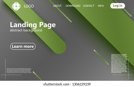 Website landing page. Geometric material design background. Minimal abstract cover design. Creative colorful wallpaper. Vector illustration.
