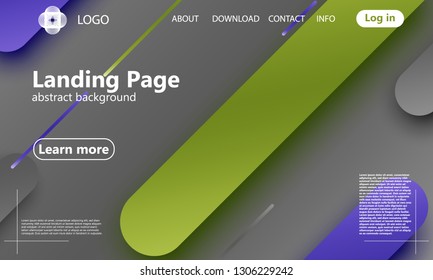 Website landing page. Geometric material design background. Minimal abstract cover design. Creative colorful wallpaper. Vector illustration.