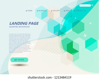 website landing page template 