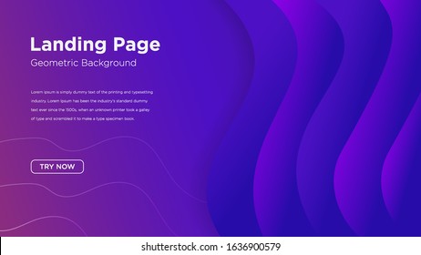 website or landing page template. abstract background banner vector illustration