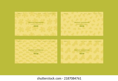 Website landing page template, 	elegant figures
