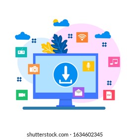 
Website or landing page vector illustration of   Free download vector illustration , Suitable For web landing page,Wallpaper, Background,banner,Book Illustration

