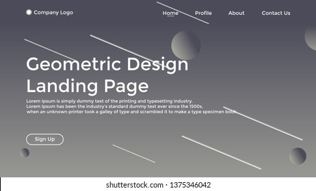 Website Landing Page,Line, Gradient, Abstract Modern Background