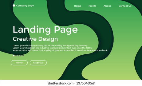 Website Landing Page,Line, Gradient, Abstract Modern Background