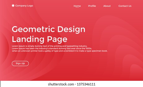 Website Landing Page,Line, Gradient, Abstract Modern Background