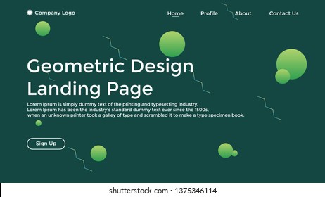Website Landing Page,Line, Gradient, Abstract Modern Background