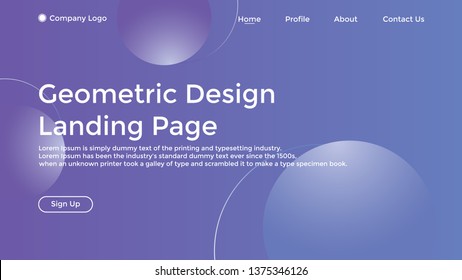 Website Landing Page,Line, Gradient, Abstract Modern Background