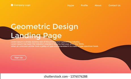 Website Landing Page,Line, Gradient, Abstract Modern Background