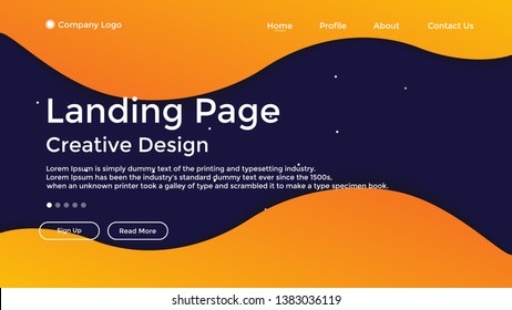 Website Landing Page,Line, Gradient, Abstract Modern Background