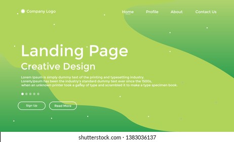 Website Landing Page,Line, Gradient, Abstract Modern Background