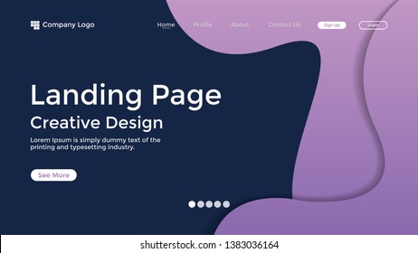 Website Landing Page,Line, Gradient, Abstract Modern Background