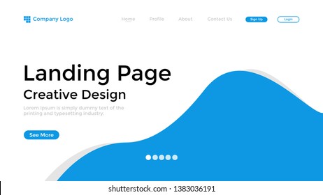 Website Landing Page,Line, Gradient, Abstract Modern Background