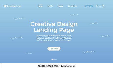 Website Landing Page,Line, Gradient, Abstract Modern Background