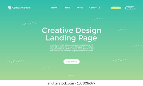 Website Landing Page,Line, Gradient, Abstract Modern Background