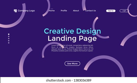 Website Landing Page,Line, Gradient, Abstract Modern Background