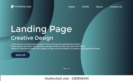 Website Landing Page,Line, Gradient, Abstract Modern Background