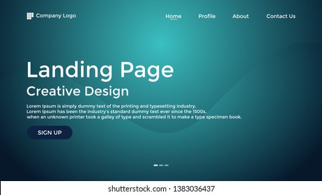 Website Landing Page,Line, Gradient, Abstract Modern Background
