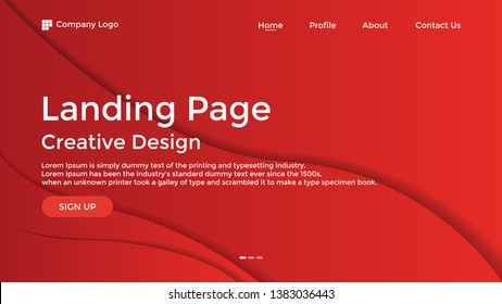 Website Landing Page,Line, Gradient, Abstract Modern Background