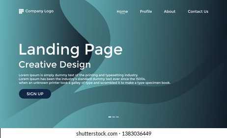 Website Landing Page,Line, Gradient, Abstract Modern Background