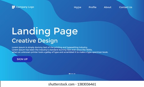 Website Landing Page,Line, Gradient, Abstract Modern Background
