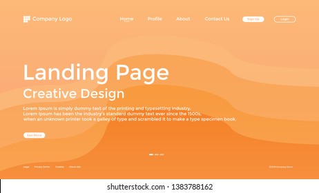 Website Landing Page,Line, Gradient, Abstract Modern Background for website