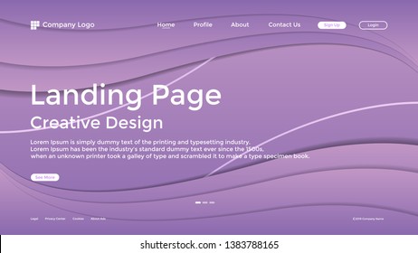 Website Landing Page,Line, Gradient, Abstract Modern Background for website