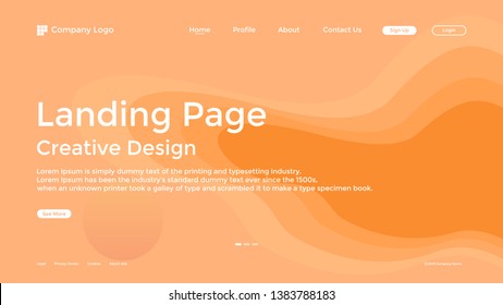 Website Landing Page,Line, Gradient, Abstract Modern Background for website